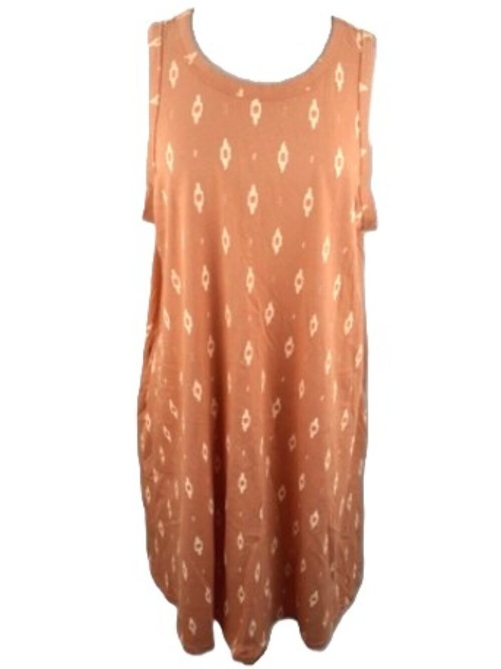 𝗦𝗢𝗡𝗢𝗠𝗔 Goods For Life Women's High Neck Swing Dress w/Pockets Size M Coral